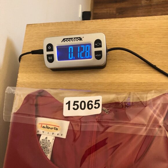 Talbots Dress Womens 6 Petite Red Wool Sheath Crepe Mini Short Sleeve Vintage - Picture 13 of 13